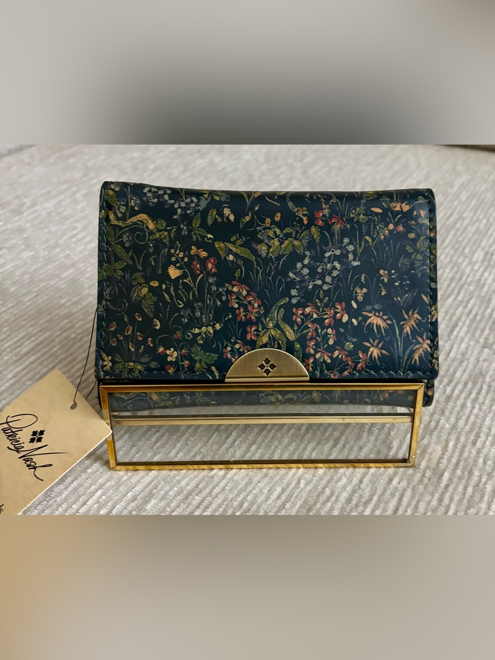 NWT Patricia Nash Tuscan Fields Agira Wallet Floral Leather Accordion Wallet